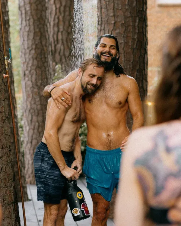Pyre member sharing a moment of connection